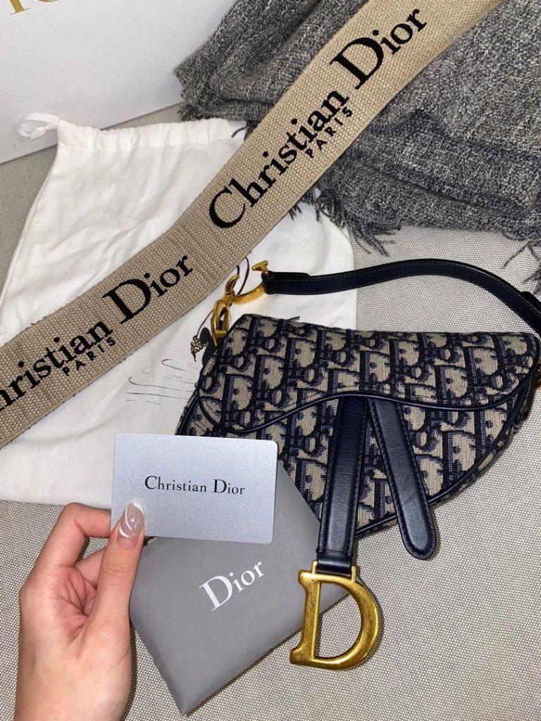 Timeless Elegance: A Deep Dive into the Blue Dior Oblique Jacquard Saddle Bag