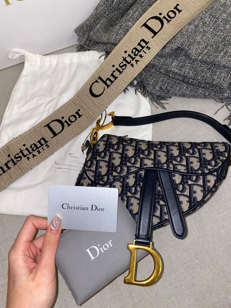 Timeless Elegance: A Deep Dive into the Blue Dior Oblique Jacquard Saddle Bag